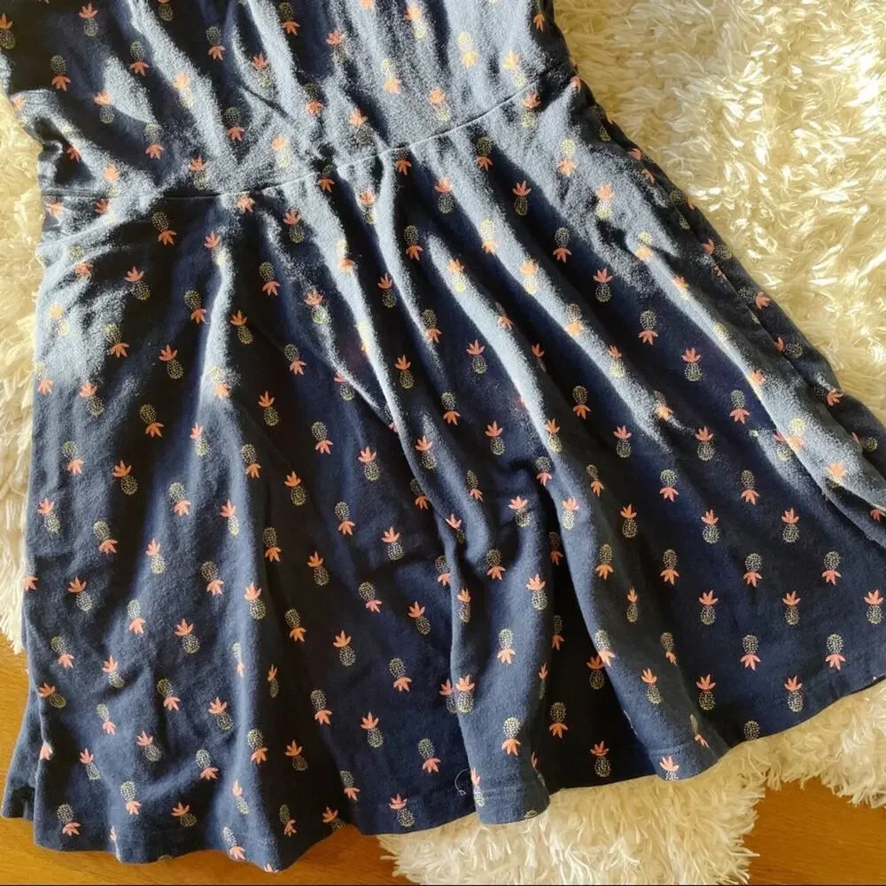 Old Navy pineapple summer casual dress kids girls size medium M